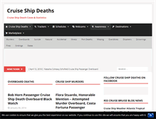 Tablet Screenshot of cruiseshipdeaths.com